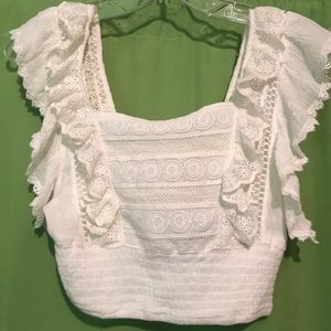 Ruffle crop top